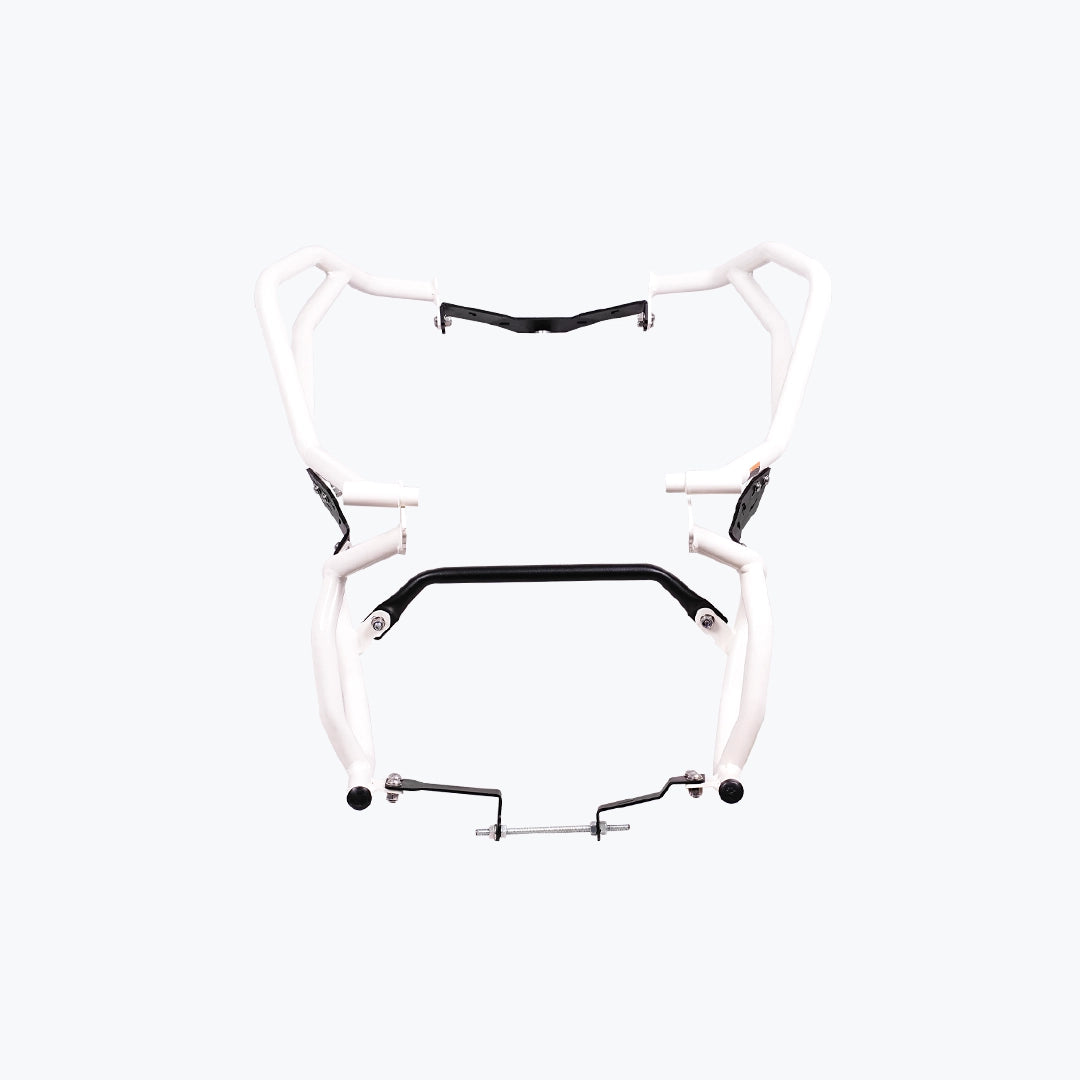 Legundary Raptor Crash Guard Upper Lower Set White for TVS Apache RTX 300