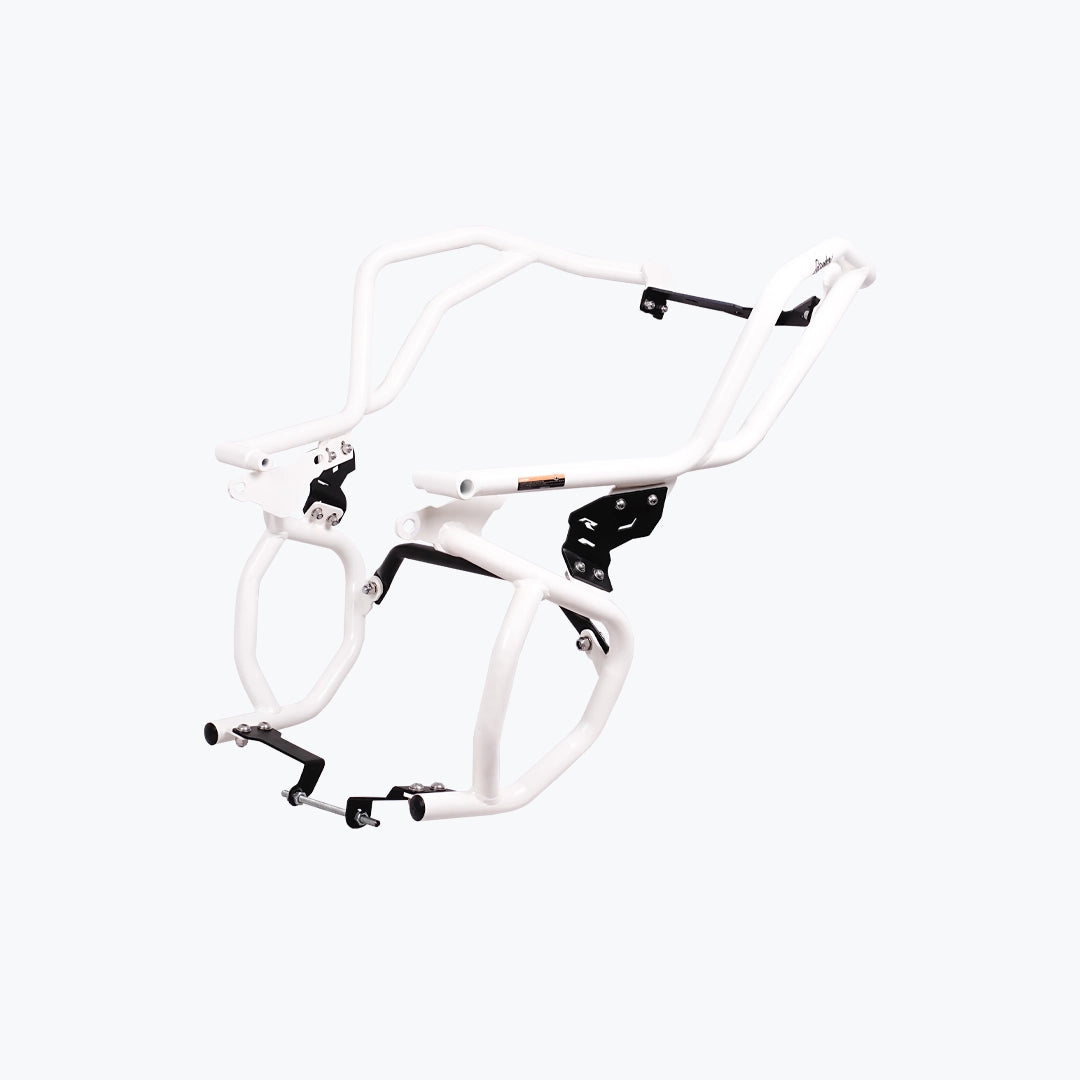 Legundary Raptor Crash Guard Upper Lower Set White for TVS Apache RTX 300