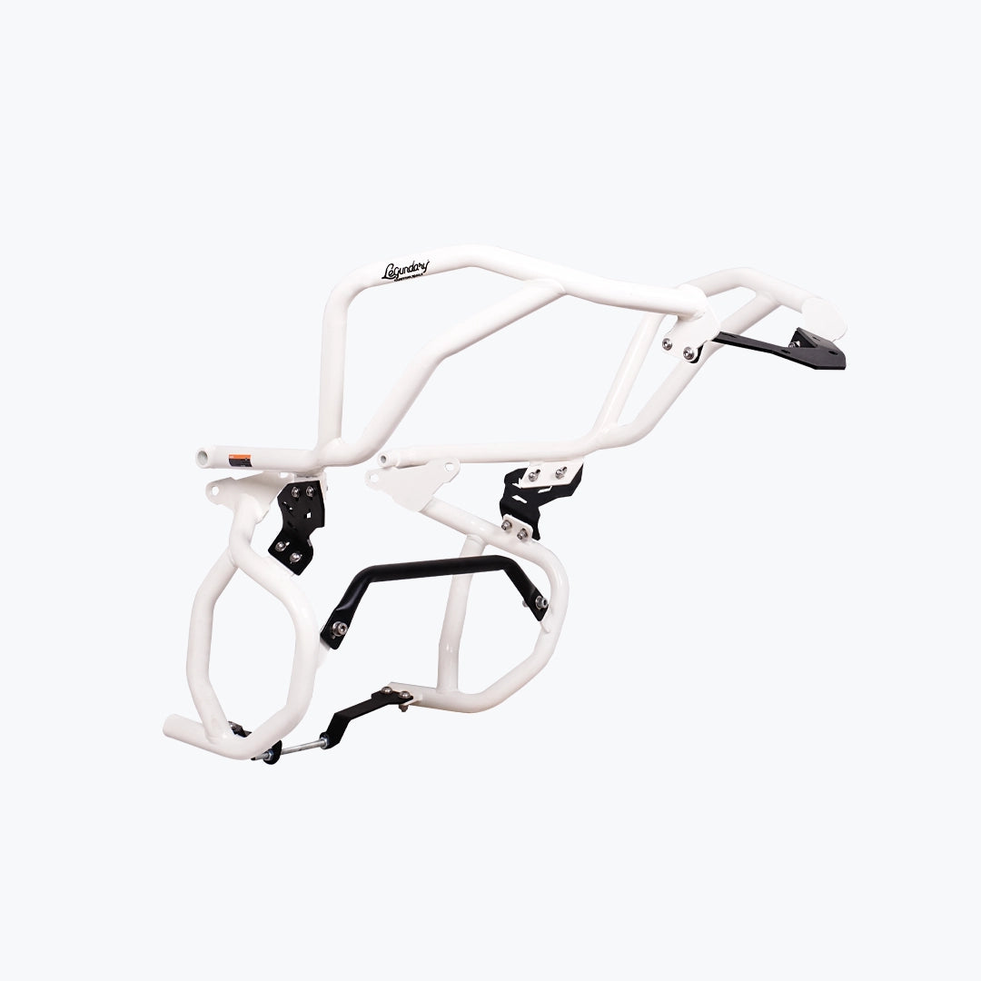 Legundary Raptor Crash Guard Upper Lower Set White for TVS Apache RTX 300