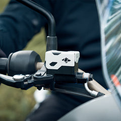 Legundary Tricorn Aluminium Front Oil Cap Silver for TVS Apache RTX 300