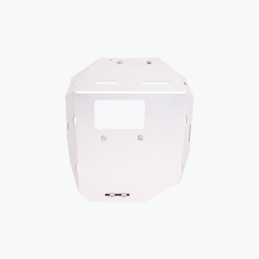 Legundary Vambrace Aluminium Bashplate Silver for TVS Apache RTX 300