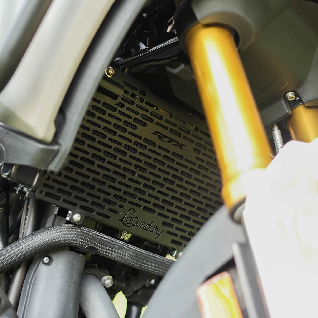 Legundary Vector Aluminium Radiator Grill Black for TVS Apache RTX 300