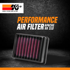 K&N air filter BM-3117 for TVS Apache RR 310