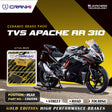 CRANK1 Ceramic Rear Brake Pads CRM359 for TVS Apache RR 310 HH Rated Motorcycle Brake Pads