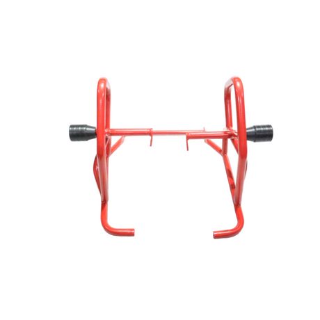 MotoCare Dual Slider Crash Guard for Scram 440 in red and black heavy duty engine protection guard
