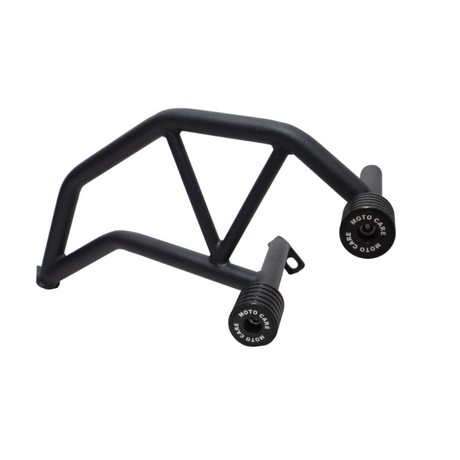 Motoacre Type 2 crash guard installed on TVS Apache RTR 200 side view
