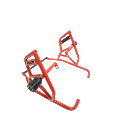 MotoCare Type 2 Dual Slider Crash Guard with Plate – Red Himalayan 411