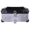 LGP 65L aluminum top box with backrest in black

