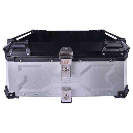 LGP 65L aluminum top box with backrest in black

