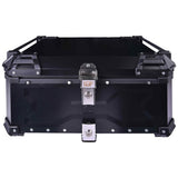 LGP 65L aluminum top box with backrest in black

