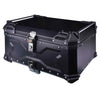 LGP 65L aluminum top box with backrest in black

