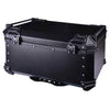 LGP 65L aluminum top box with backrest in black

