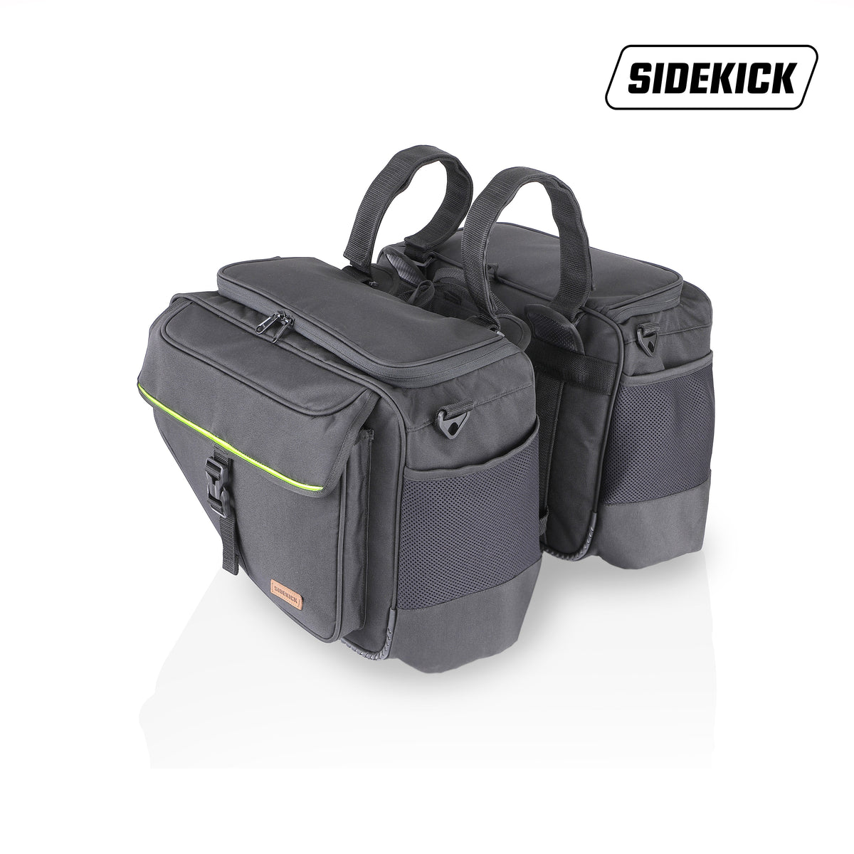 Guardian Gears SideKick Sports 45L Motorcycle Saddlebags with Waterproof Inner Dry Bags and Rain Covers
