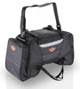Guardian Gears Rhino Mini 50L Motorcycle Tail Bag with waterproof rain cover mounted on a touring motorcycle