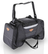 Guardian Gears Rhino Mini 50L waterproof motorcycle tail bag with waterproof dry bag and rain cover mounted on a touring motorcycle