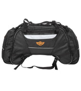 Guardian Gears Rhino Mini 50L waterproof motorcycle tail bag with waterproof dry bag and rain cover mounted on a touring motorcycle