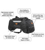 Guardian Gears Rhino Mini 50L waterproof motorcycle tail bag with waterproof dry bag and rain cover mounted on a touring motorcycle