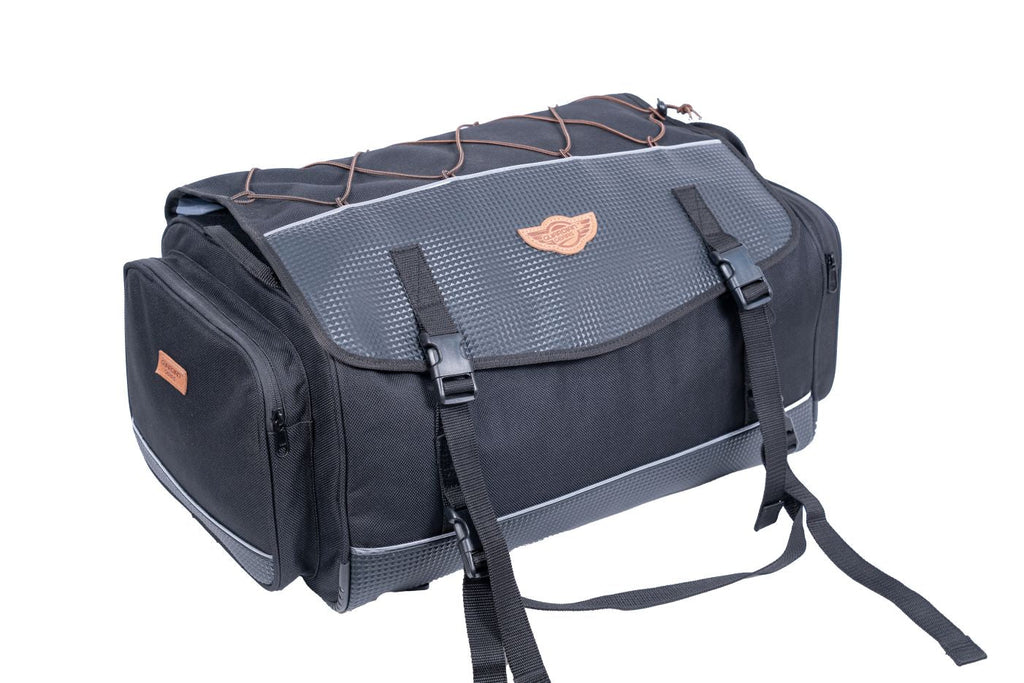 Guardian Gears Alpha 60L Universal Waterproof Motorcycle Tail Bag with Rain Cover and Inner Dry Bags