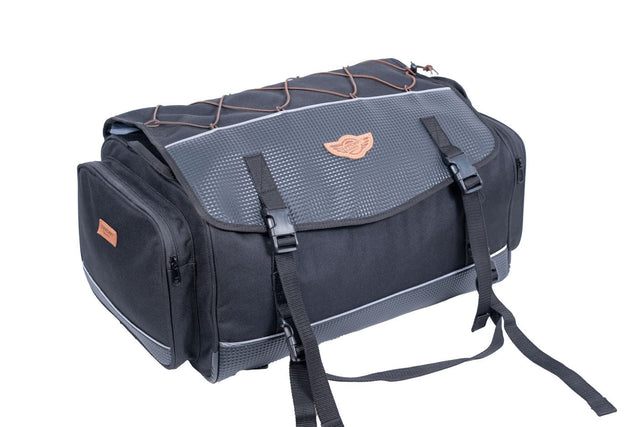 Guardian Gears Alpha 60L Universal Waterproof Motorcycle Tail Bag with Rain Cover and Inner Dry Bags