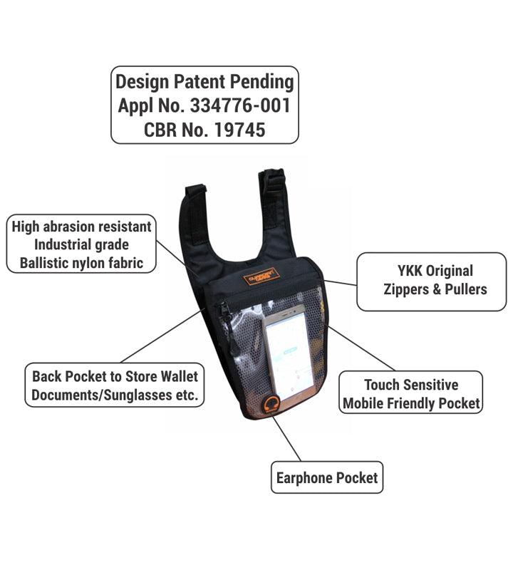 Guardian Gears Wolverine motorcycle tank bag mounted on Royal Enfield