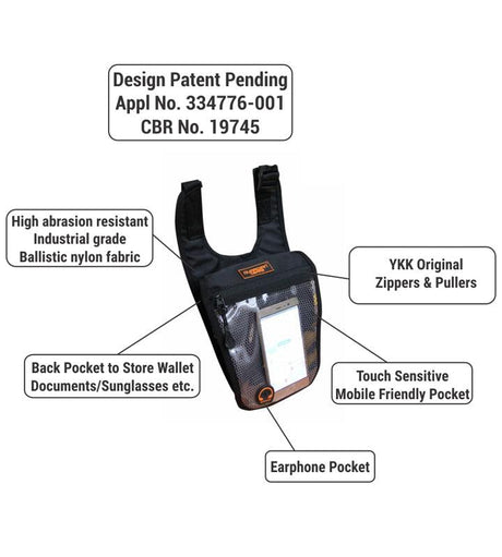 Guardian Gears Wolverine motorcycle tank bag mounted on Royal Enfield