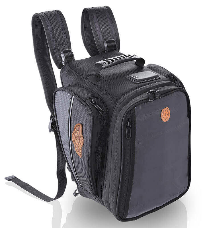 Guardian Gears Alpha 20L adventure motorcycle tank bag on Royal Enfield Himalayan