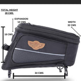 Guardian Gears Alpha 20L adventure motorcycle tank bag on Royal Enfield Himalayan