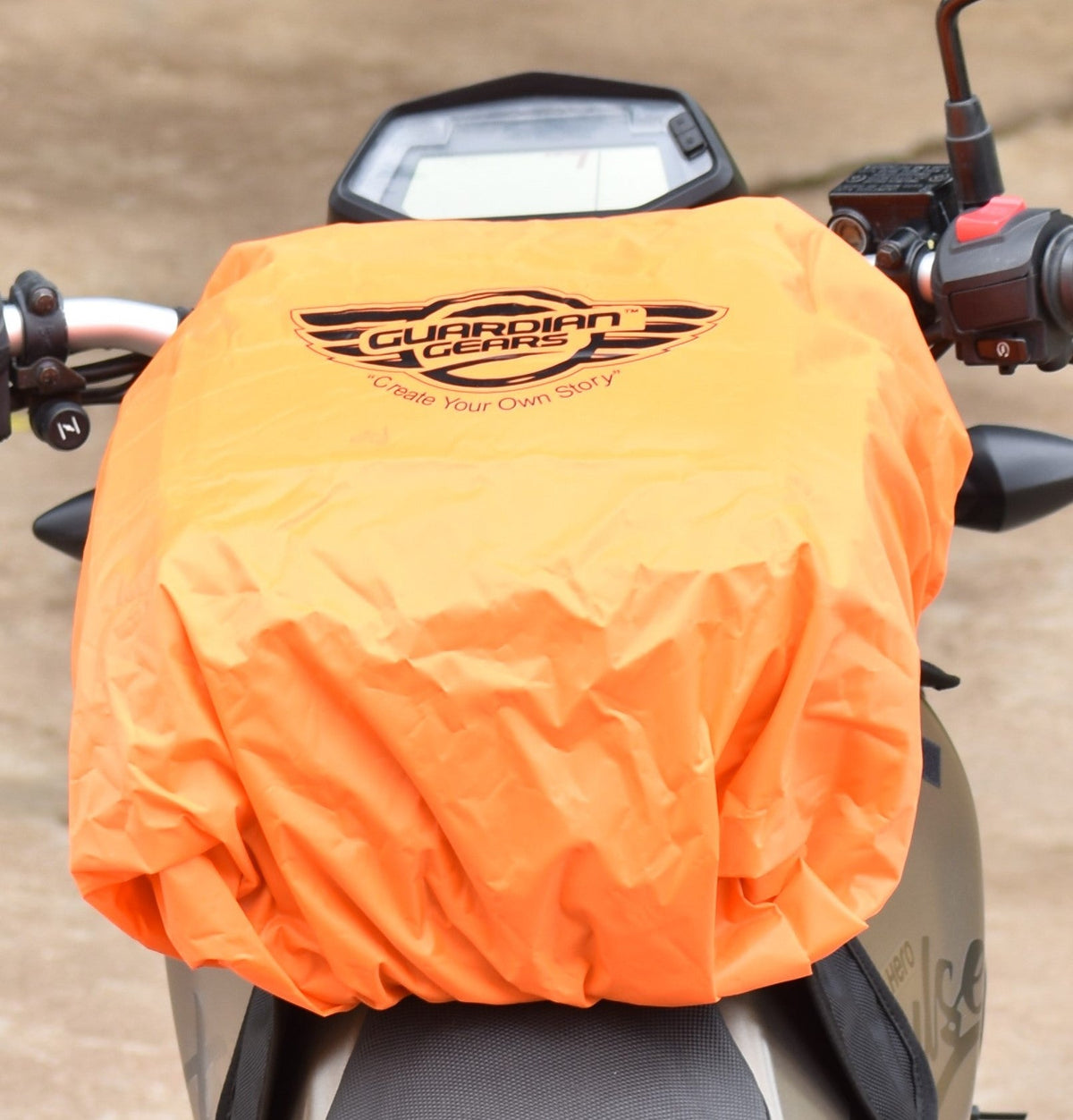 Guardian Gears Alpha 20L adventure motorcycle tank bag on Royal Enfield Himalayan