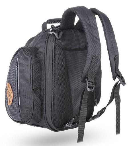 Guardian Gears Shark 28L expandable motorcycle tank bag mounted on Royal Enfield