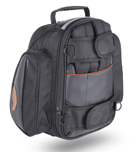Guardian Gears Jaws 28L magnetic motorcycle tank bag mounted on Royal Enfield