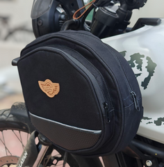 Guardian Gears side frame bag mounted on Royal Enfield Himalayan 450