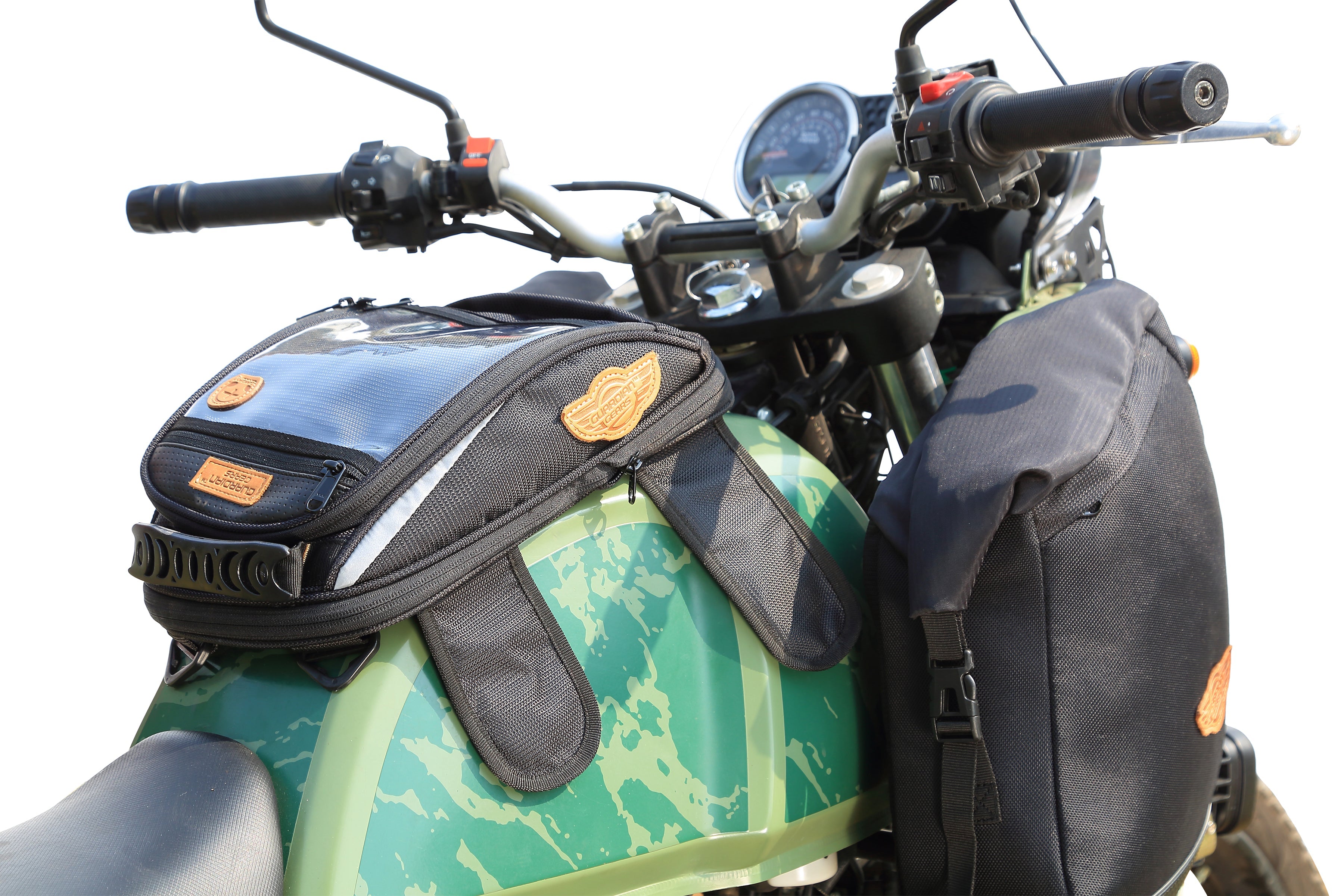 Guardian Gears side frame bags set of 2 mounted on Royal Enfield Himalayan 411