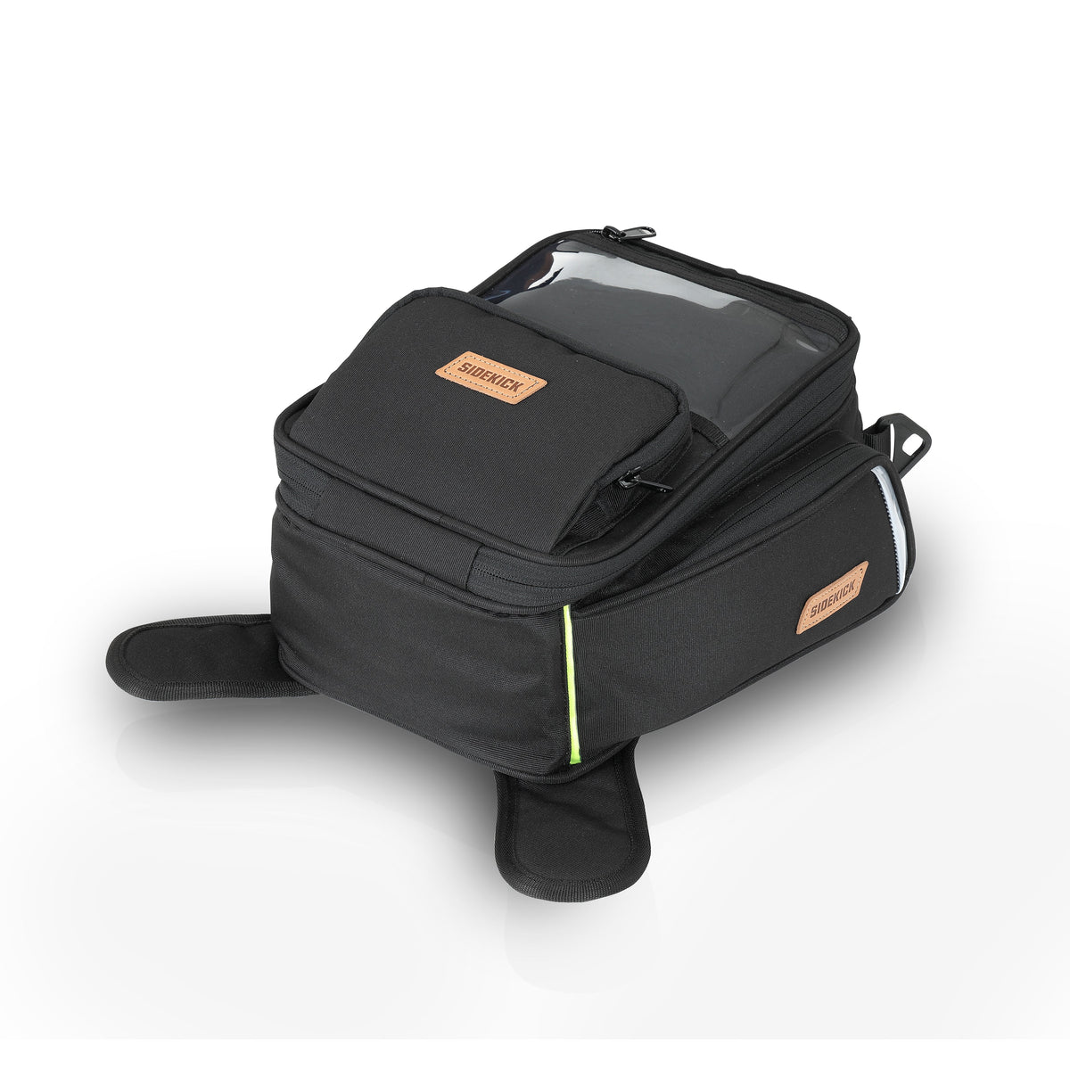 SideKick 15L magnetic motorcycle tank bag mounted on bike fuel tank