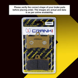 CRANK1 Ceramic Front Brake Pads CRM842 for Triumph Thunderbird LT 2017 HH Rated Motorcycle Brake Pads 2 Sets