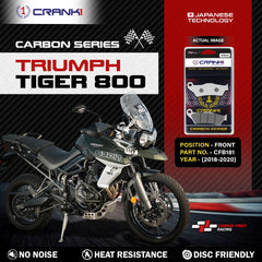 CRANK1 CFB181 carbon front brake pads for Triumph Tiger 800 2018–2020