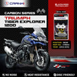 CRANK1 Carbon Rear Brake Pads CFB412 for Triumph Tiger Explorer 1200 2012-2015 Bonneville Speed Triple Street Twin Thruxton