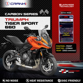 CRANK1 CFB622 Carbon Brake Pads for Triumph Tiger Sport 660 Front