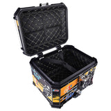 LGP 45L Yellow GS ADV aluminum motorcycle top box with backrest

