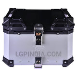 LGP 45L aluminium motorcycle top box with backrest

