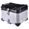 LGP 45L aluminium motorcycle top box with backrest


