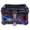 LGP 45L GS Moto ADV aluminum motorcycle top box black graphics

