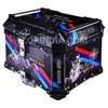 LGP 45L GS Moto ADV aluminum motorcycle top box black graphics

