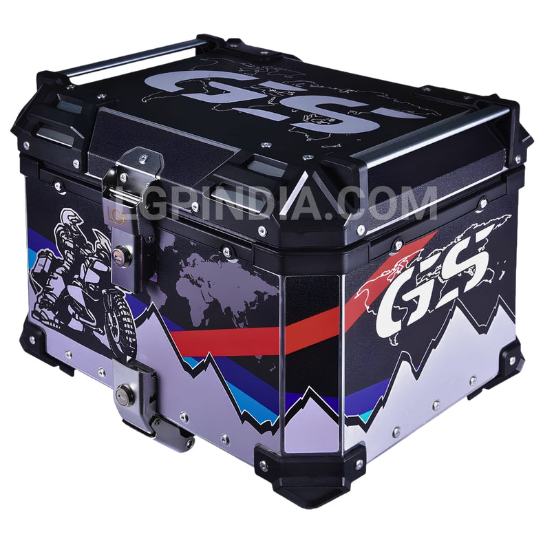 LGP 45L GS ADV Aluminum Motorcycle Top Box with Backrest | IPX5 Waterproof