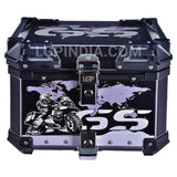 LGP 45L Black GS aluminum motorcycle top box

