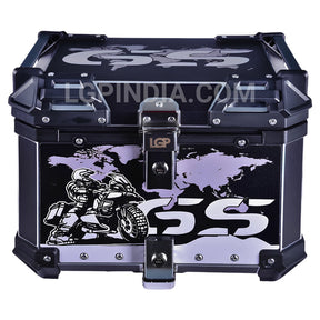 LGP 45L Black GS aluminum motorcycle top box

