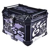 LGP 45L Black GS aluminum motorcycle top box

