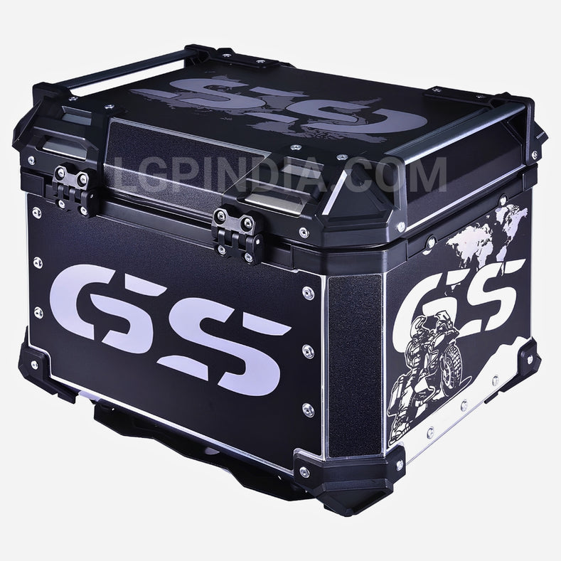 LGP 45L Black GS aluminum motorcycle top box

