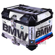 LGP 45L BMW-style aluminum motorcycle top box with backrest

