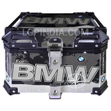 LGP 45L BMW-style aluminum motorcycle top box with backrest

