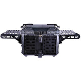 LGP 45L black aluminum motorcycle top box with backrest

